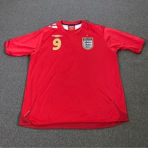 Umbro England Rooney #9 Jersey Official Umbro Product Size X-Large